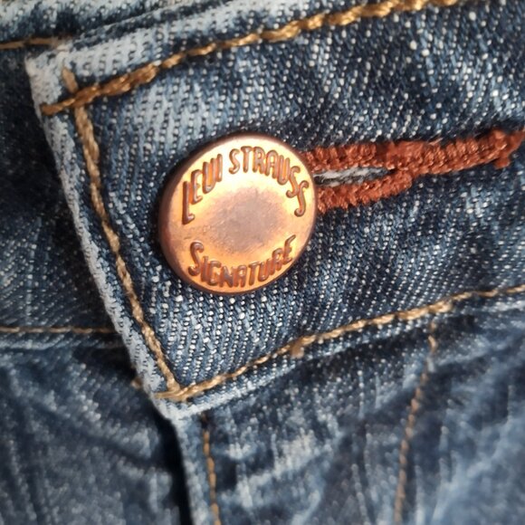 Levi Strauss Signature Lowrise Bootcut Denim Jeans Women's Size 8 - Picture 4 of 11